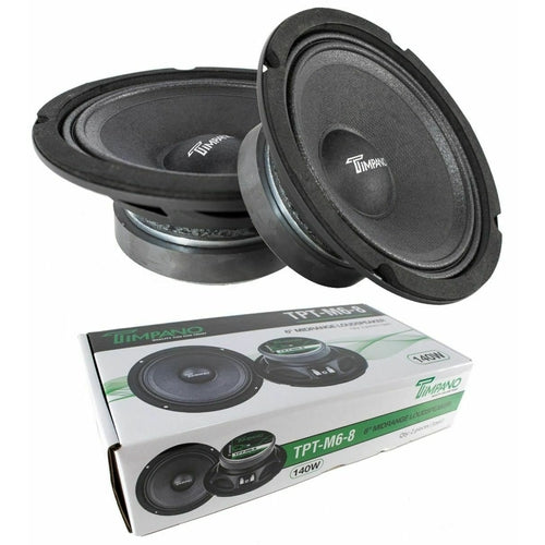 TIMPANO TPT-M68 6" Midrange Loud speaker 8 Ohms, Pair, 140 W Max Trusted Seller - TuracellUSA