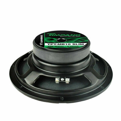 Timpano TPT-MB10SLIM 10" 200W RMS 4OHM 400W MAX Basket Mid Bass Speaker - TuracellUSA