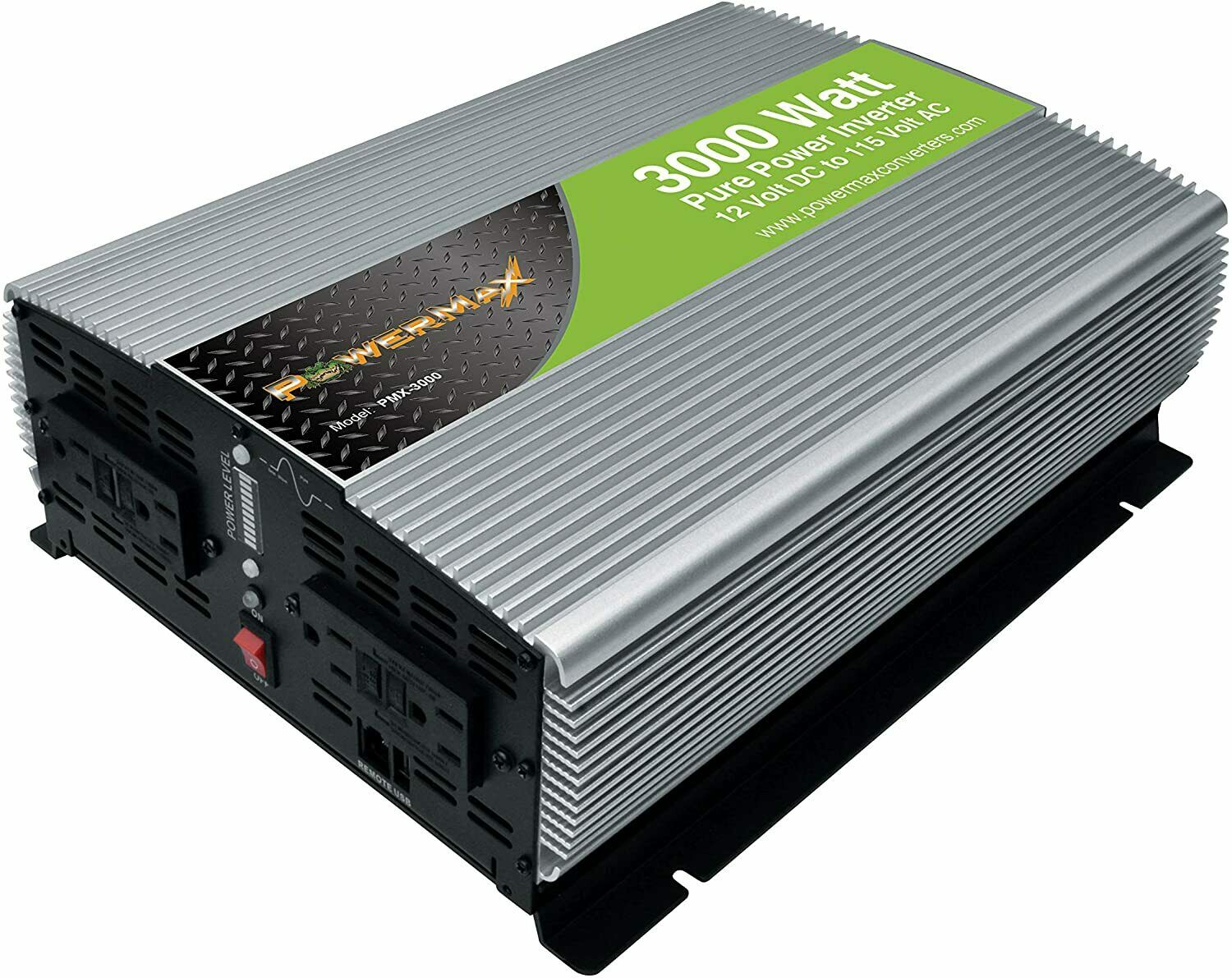 PMX3000 Powermax 3000 Watt 12 Volt Pure Sine Wave DC to AC Power Inverter NEW - TuracellUSA