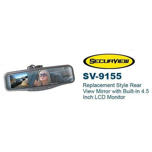 Crimestopper SV-9155 Rear View Mirror with Camera FAST SHIPPING - TuracellUSA