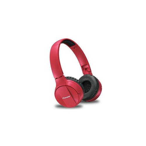 Pioneer Bluetooth 3.0 On Ear Wireless Stereo Headphone, Red (SE-MJ553BT-R) NEW - TuracellUSA