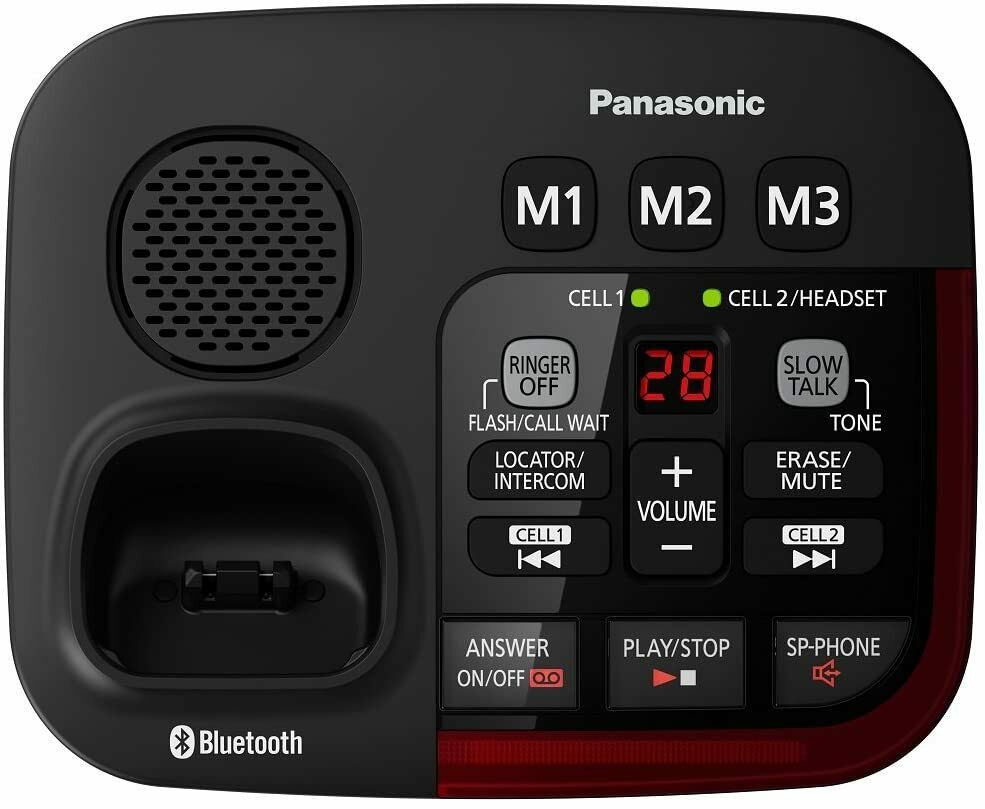 KX-TGM430B PANASONIC Bluetooth Amplified Cordless Phone NEW - TuracellUSA