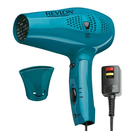 RVDR5175 Revlon Essentials Retractable Cord Hair Dryer, Teal Concentrator NEW - TuracellUSA