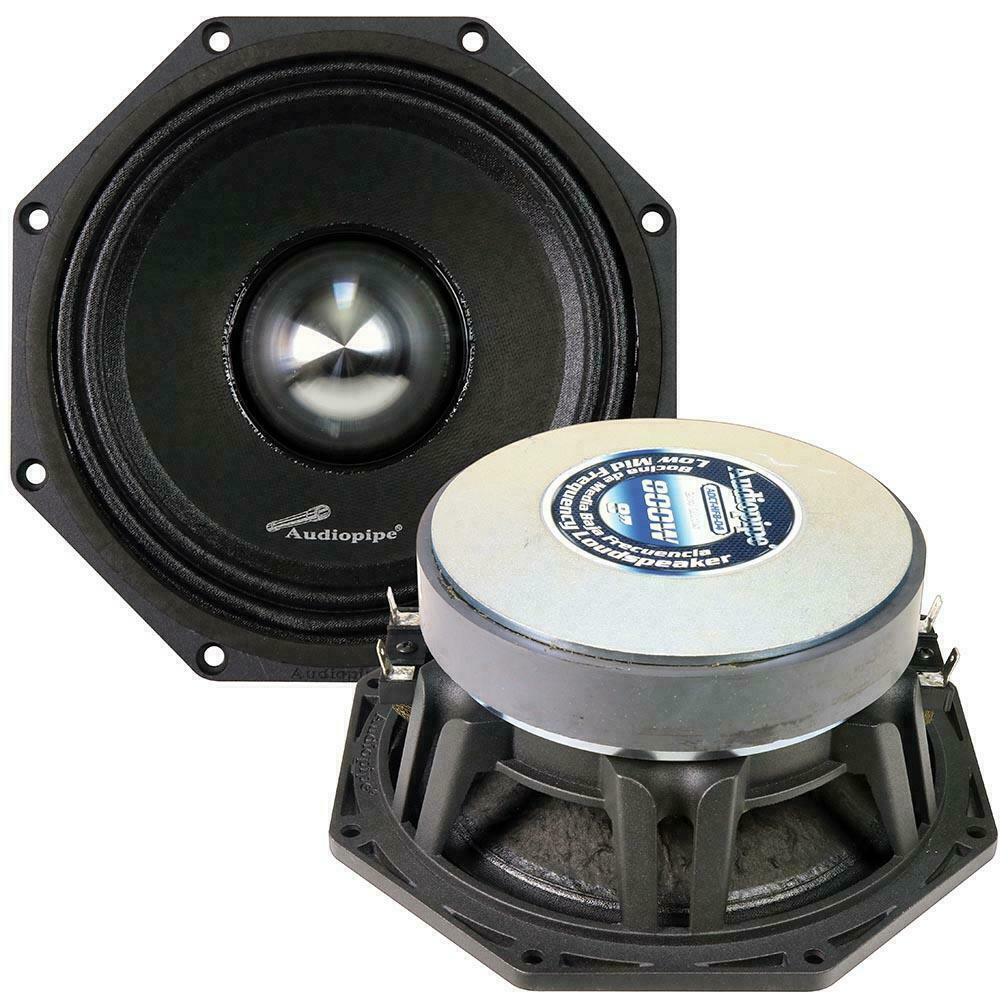 AUDIOPIPE AOCTHF8D4 8" Octagon Speaker 800 Watts Max/400 Watts RMS Dual 4 Ohm