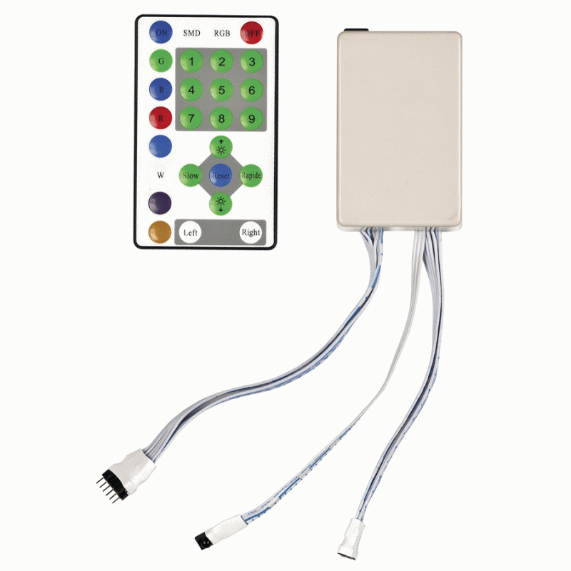 Heise HE-RGBC-2 Control Unit for 7 Color RGB LED Strip HE-5MRGB-2 - bu ...