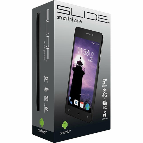 Slide SP5014 Unlocked SMARTPHONE,5.0",4G LTE,BlueTooth DUAL CAM,DUAL SIM,ANDROID - TuracellUSA