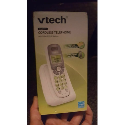 VTECH CS6114 DECT6.0 Cordless Phone with Caller ID/Call Waiting - White - TuracellUSA