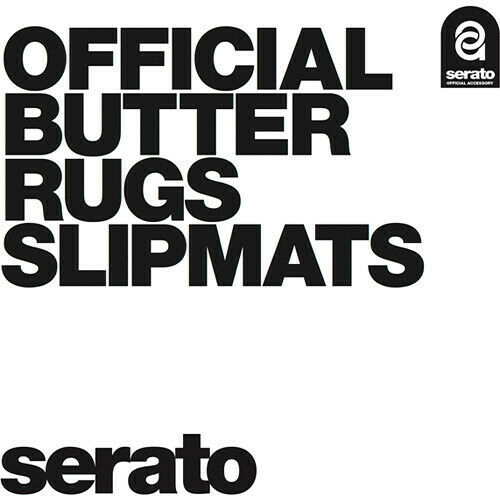 OSA-SM-WHT-B7 7" Serato Butter Rug Slipmat (White w/Black letter) BRAND NEW - TuracellUSA