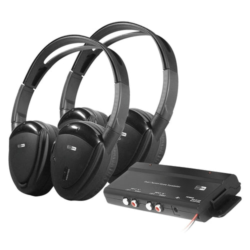 Power Acoustic HP-902RFT 900 Mz Folding Wireless Stereo Headphone w/Transmitter - TuracellUSA