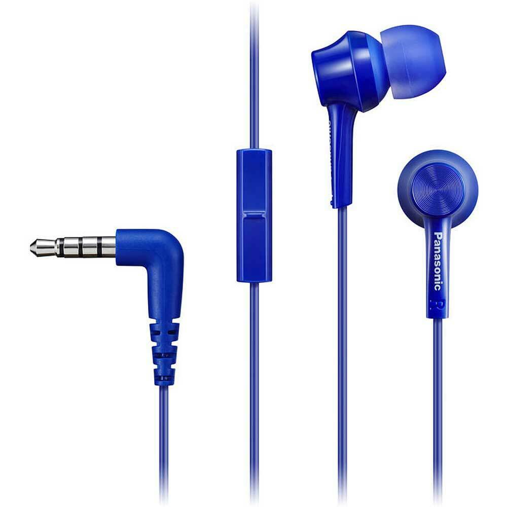 Panasonic RP-TCM115 In-Ear Headphones w/Mic and Remote 9mm Assorted Colors - TuracellUSA