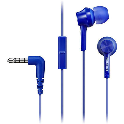 Panasonic RP-TCM115 In-Ear Headphones w/Mic and Remote 9mm Assorted Colors - TuracellUSA