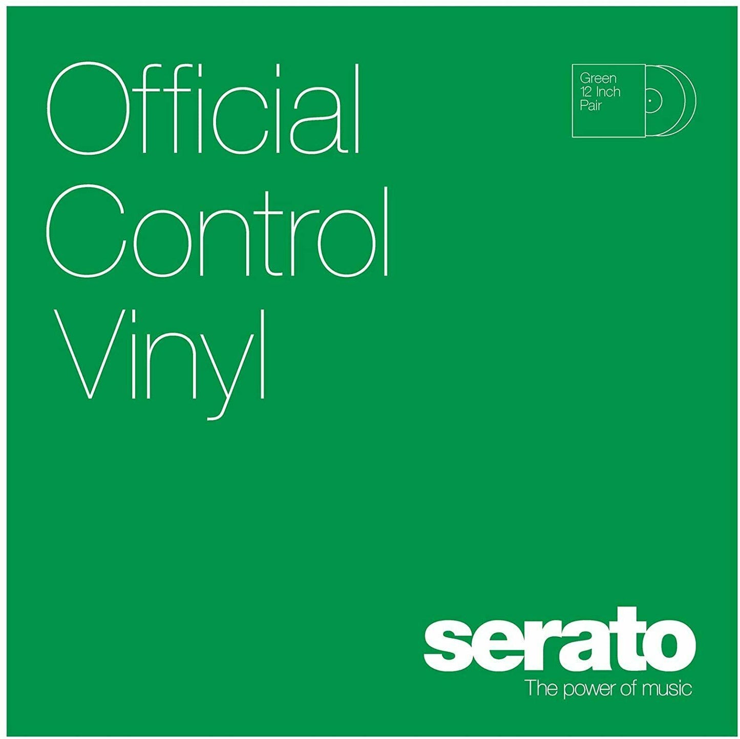 SCV-PS-GRN-OV Serato 12" Control Vinyl (Pair/Green) BRAND NEW - TuracellUSA