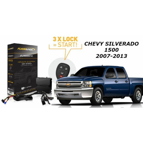 Flashlogic Remote Start for 2007 Chevy Silverado 1500 V8 w/Plug & Play Harness - TuracellUSA