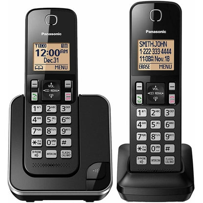 KXTGC352B Panasonic Expandable Cordless Phone System Amber Backlit Display NEW - TuracellUSA