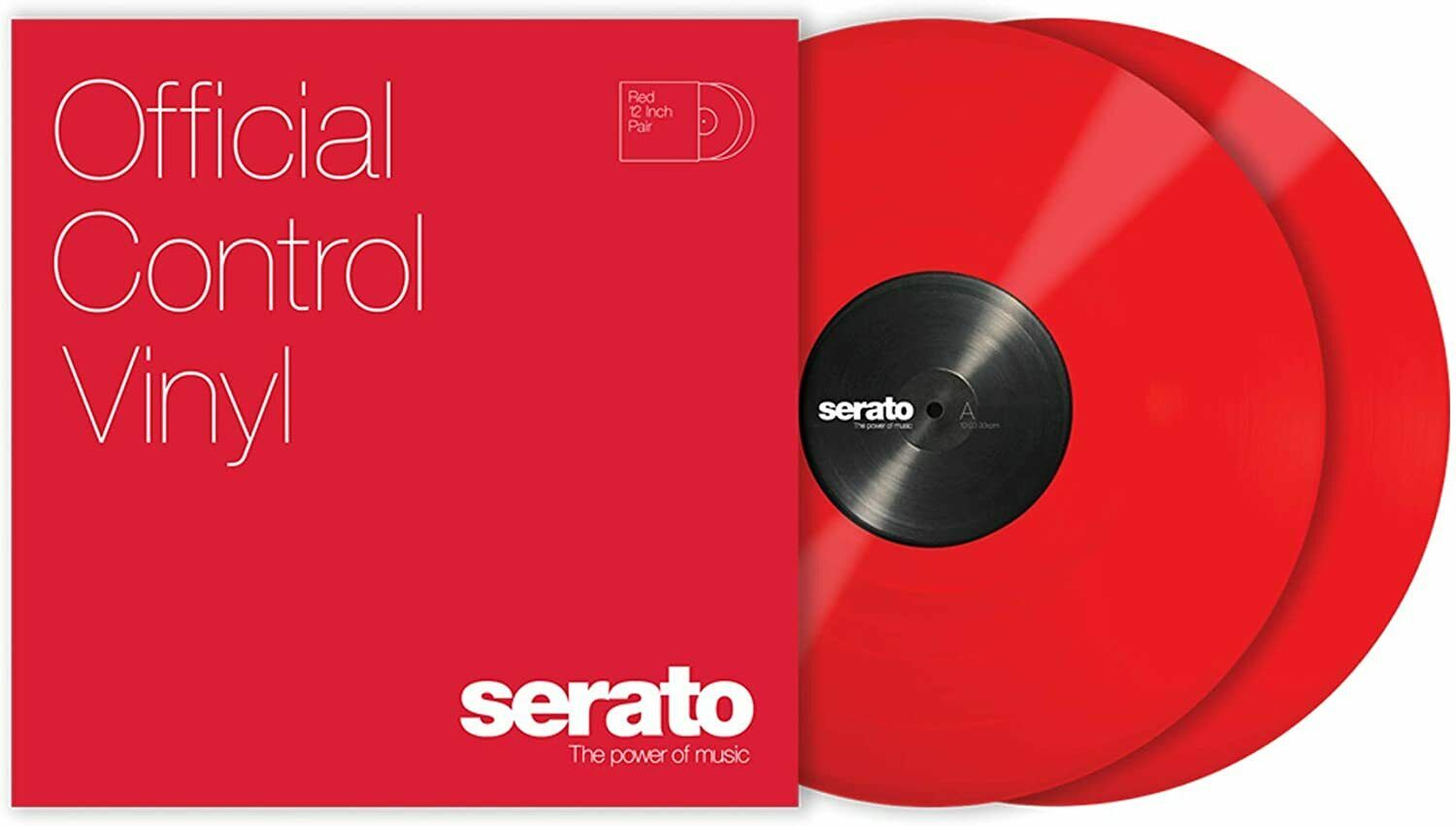 SCV-PS-RED-OV Serato 12" Control Vinyl (Pair/Red) BRAND NEW - TuracellUSA