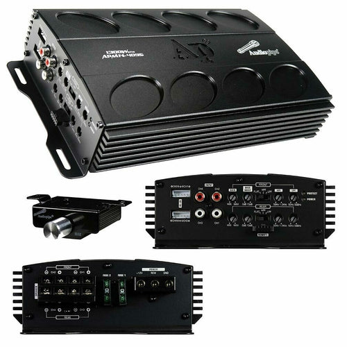 AUDIOPIPE APMN-4095 Mini 4 Channel Car Motorcycle Amplifier 1300W 4CH Micro Amp - TuracellUSA