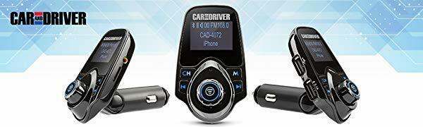 CAR AND DRIVER 4072BK BLUETOOTH FM TRANSMITTER WITH DUAL USB PORTS - TuracellUSA