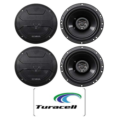 4 x HIFONICS 600W 6.5" Zeus Series 3-Way Coaxial Car Stereo Speakers ZS653 NEW! - TuracellUSA