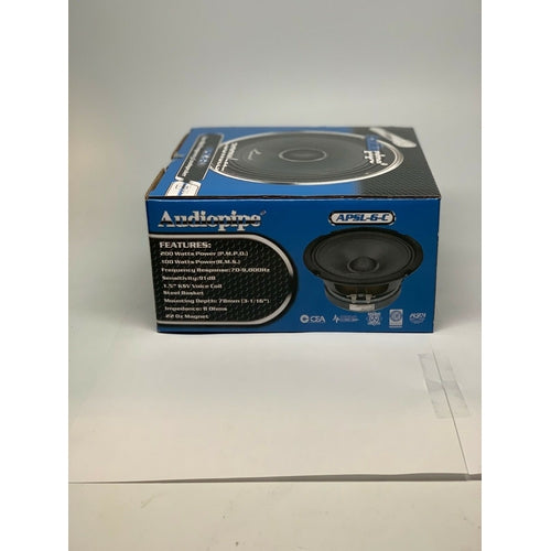 Audiopipe 6" Midrange Loudspeaker Shallow Mount, 200W Peak - TuracellUSA