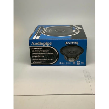 Audiopipe 6" Midrange Loudspeaker Shallow Mount, 200W Peak - TuracellUSA