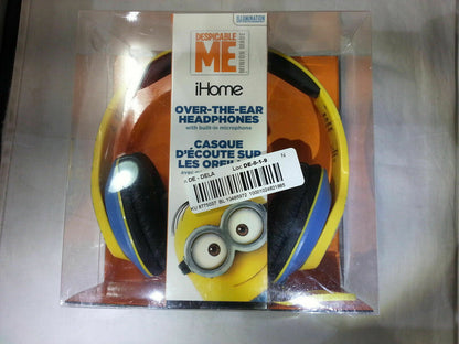 Minions Over-the-Ear Headphones with Volume Control Refresh Despicable Me Ihome - TuracellUSA