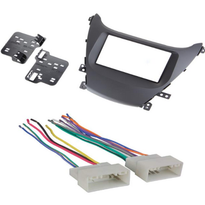 95-7362B Double-Din Radio Install Dash Kit & Wires for Elantra, Car Stereo Mount - TuracellUSA