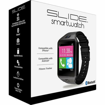 Slide SW200 SMARTWATCH With IOS & ANDROID Bluetooth 1.54",Camera,Phone NEW! - TuracellUSA