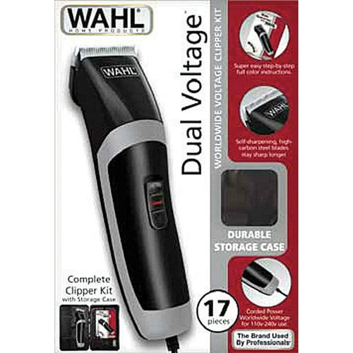 9655-500 Wahl 17 Pc Hair Clipper / Trimmer Complete Kit With Travel Case - TuracellUSA