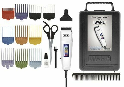 9155-700 WAHL Color Pro 17 Piece Hair Clipper Buzzer Complete Haircutting Kit - TuracellUSA