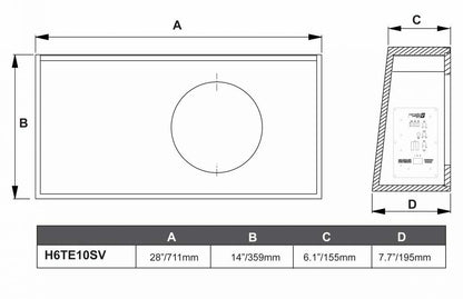 H6TE10SV Cerwin Vega 400W 10″ Subwoofer and Amplifier Kit BRAND NEW - TuracellUSA