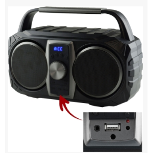 Audiopipe APPRTB1 Portable Radio With Wireless Music Stream NEW! - TuracellUSA