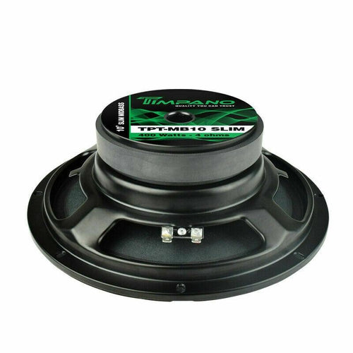 2 Timpano TPT-MB10SLIM 10" 200W RMS 4OHM 400W MAX SHALLOW MOUNT MIDRANGE SPEAKER - TuracellUSA