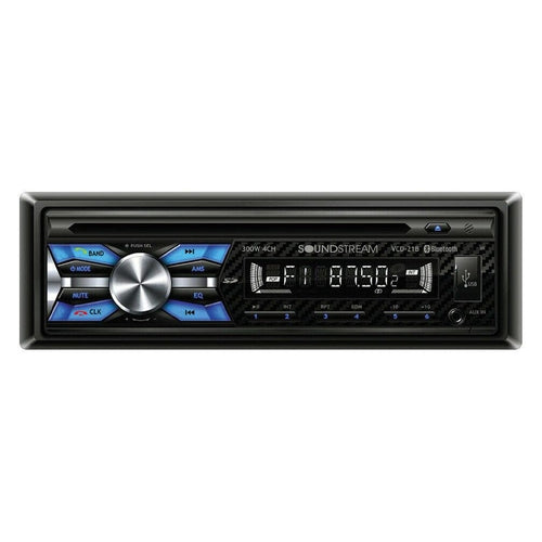 SOUNDSTREAM VCD-21B SINGLE DIN CD PLAYER W/32GB USB PLAYBACK & BLUETOOTH - TuracellUSA