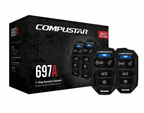 CS697A Compustar 1 Way Alarm System No Siren All-In-One System NEW!! - TuracellUSA