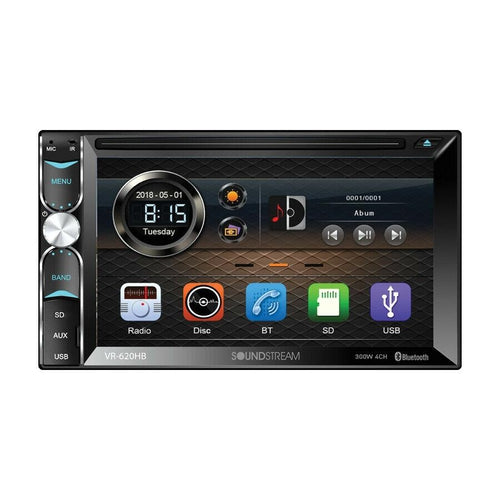 Soundstream VR-620HB DVD/CD Player Front Rear Camera Bluetooth USB Android Link - TuracellUSA