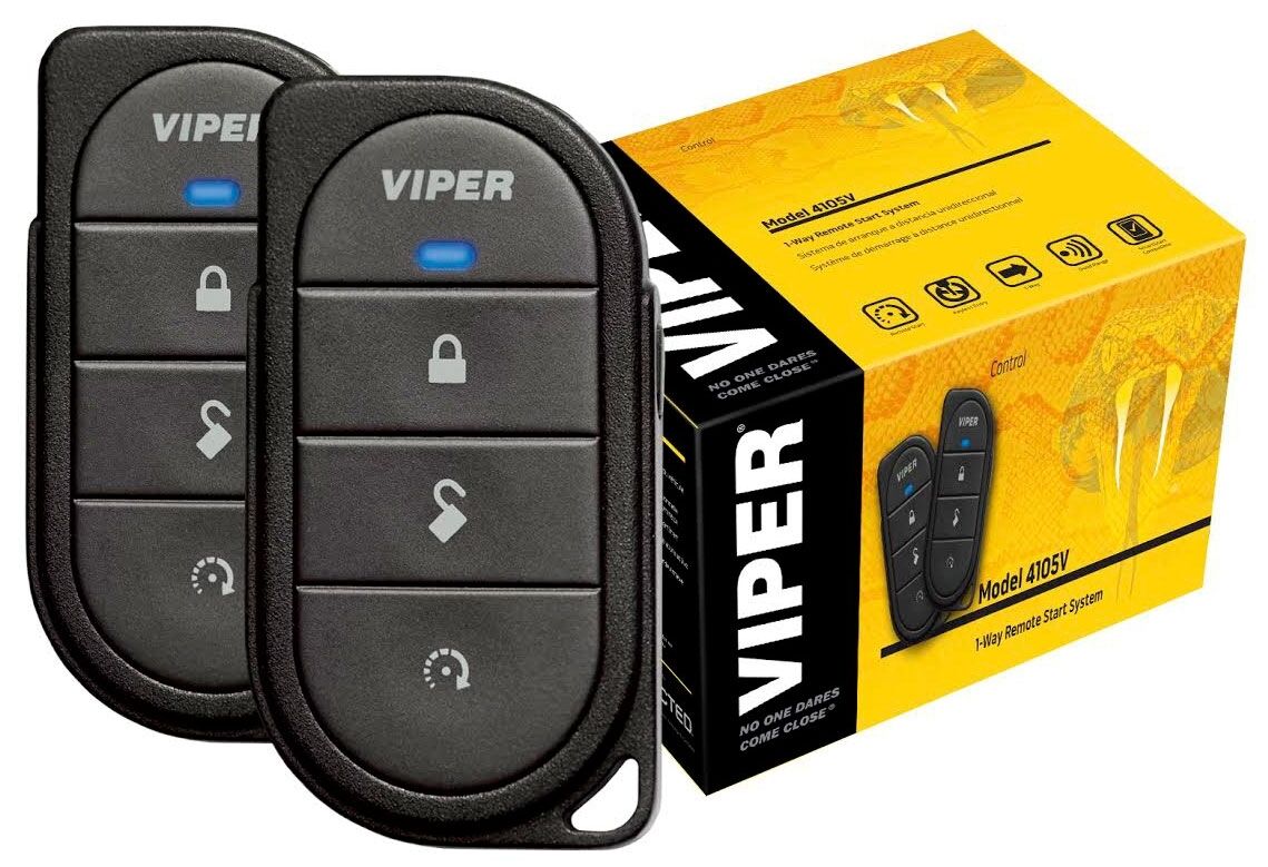 Viper 4105V Remote Car Starter 1-Way TWO 4-Button Remotes Keyless w/ ADS-AL-CA