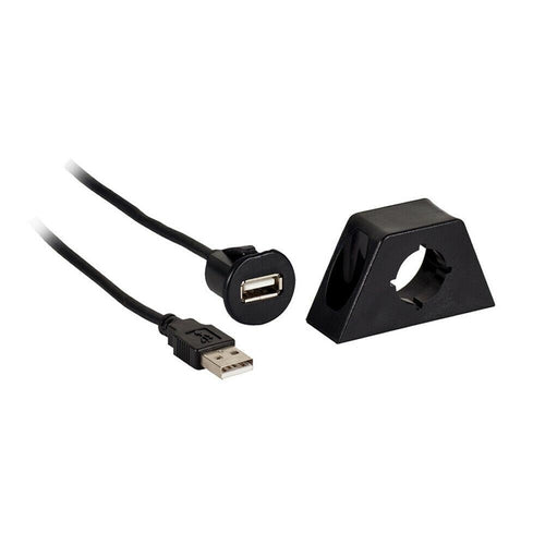 AXUSBE-6 AXXESS Male USB to Female USB Jack with Mount (Replaced AX-FMUSBEXTCB) - TuracellUSA