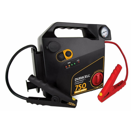 DURACELL DRJS20C Portable Jump-Starter with Air Compressor 750 AMP - TuracellUSA