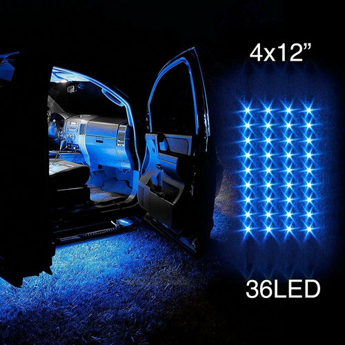 XKGLOW XK041004B BLUE 4pcs 36 LED Waterproof Three Mode Neon Accent light Kit - TuracellUSA