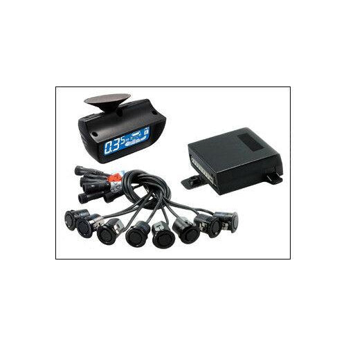 Crimestopper CA-5025 Front & Rear Parking Sensor System, Windshield LCD Display - TuracellUSA