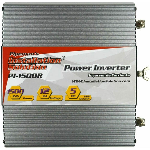 PI-1500R Pipeman 1500W Max DC Plug USB 12 Volt Car Audio Inverter NEW - TuracellUSA