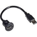 PAC USBDMA1 Short USB Dash Mount Adaptor Cable Type A Male to Type A Female NEW - TuracellUSA