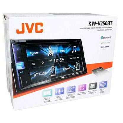 JVC In Dash Video Amplifier Speakers Installation Kit Package KWV250BT Speakers - TuracellUSA