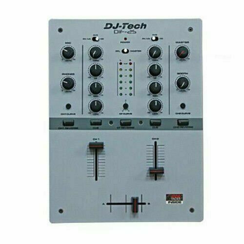 DIF2SGREY DJ Tech 2 Channel Full Inno Fader Scratch Mixer (Gray) BRAND NEW - TuracellUSA