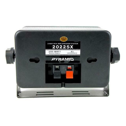 PYRAMID 2022SX 3.75" 200W 3-Way Car Audio Mini Box Car/Inside Home Speakers NEW! - TuracellUSA