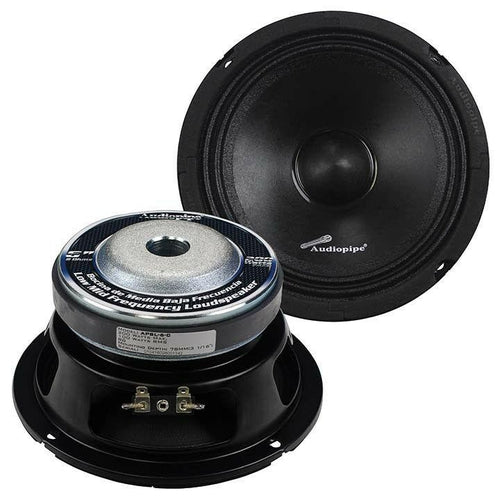 Audiopipe 6" Midrange Loudspeaker Shallow Mount, 200W Peak - TuracellUSA