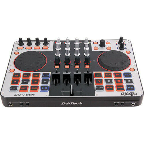 4MIX DJ-Tech 4-Channel Controller with Audio Interface Built-in BRAND NEW - TuracellUSA