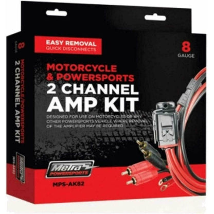 Metra MPS-AK82 2-Channel 8-Gauge Motorcycle Amplifier Kit - TuracellUSA