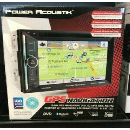 Power Acoustik PDN-623B 2-DIN Car DVD NAV Bluetooth Receiver w/ 6.2" Touchscreen - TuracellUSA
