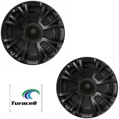 2 Audiopipe APMP623CH 6" Midrange 250 W Max, 4 Ohms, Carbon Fiber Cone SPEAKERS - TuracellUSA